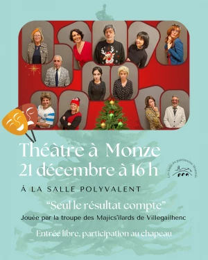 Affiche théâtre "Seul le résultat compte"