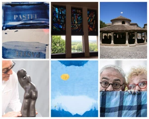 Affiche "Bleu", interprétations du Pastel