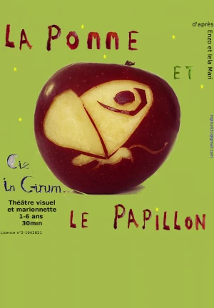 Affiche La pomme et le papillon
