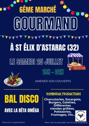 Affiche 6ème Marché gourmand