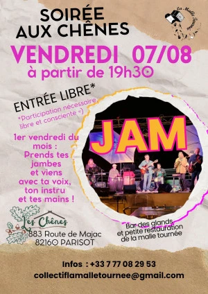 Affiche Soirée JAM