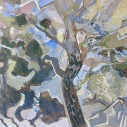Le pin - Acrylique sur toile, 81 cm x 65 cm, 2020, Le pin