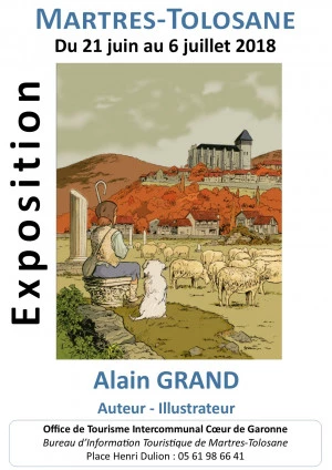 Affiche Exposition Alain GRAND - Auteur Illustrateur