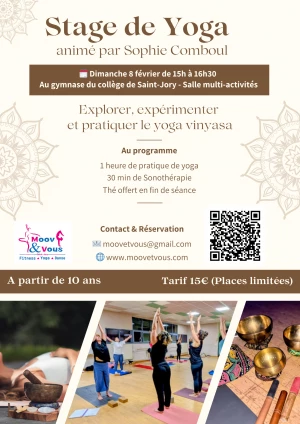 Affiche Stage de Yoga
