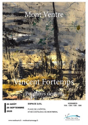 Affiche Mon ventre, dessins peintures de Vincent FORTEMPS