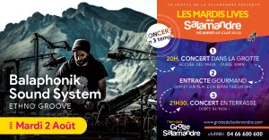 Affiche Les Mardis Live avec Balaphonik Sound System