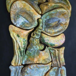 Sur ses vieux jours - Céramique émaillée