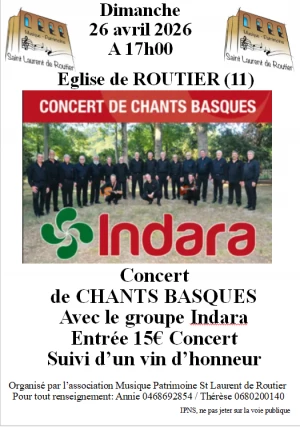 Affiche Concert de chants Basques