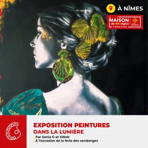 Affiche Exposition "Dans la lumière" 