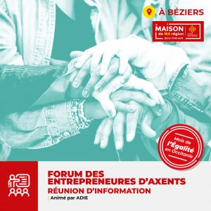 Affiche Forum des entrepreneures d'Axents