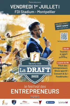 Affiche La Draft © : Le Festival des Entrepreneurs 