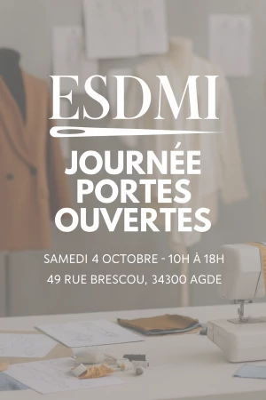Affiche Journée portes ouvertes école de mode ESDMI