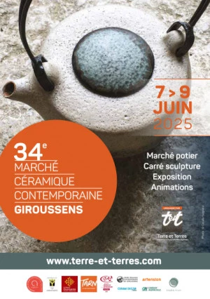 Affiche Marché de la Céramique Contemporaine de Giroussens