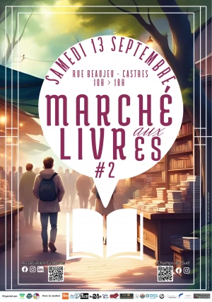 Affiche Marché aux livres de Castres - 2ème édition