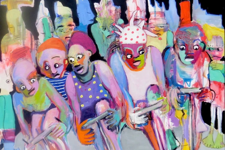 And the winner is - Technique mixte sur toile, 130 x 162 cm