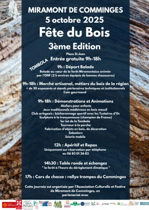 Affiche Fête du bois 3ème Édition 2025