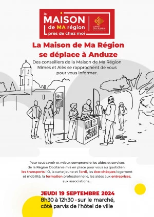 Affiche L'équipe de la Maison de Ma Région Nîmes & Alès se déplace à ANDUZE