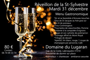 Affiche Réveillon au domaine du Lugaran