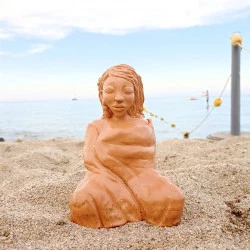 …Mahana… - Sculpture Intuitive en argile rouge