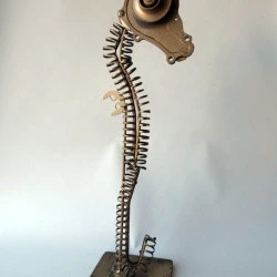 hippocampe doré 60CM DE HAUT - pompe a eau voiture te attaches classeur - 500 euros 