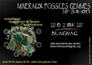Affiche 38e salon Minéraux Fossiles Gemmes