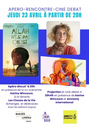 Affiche Ciné-Débat "Allah n'est pas obligé