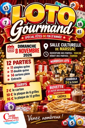 Affiche Loto gourmand 