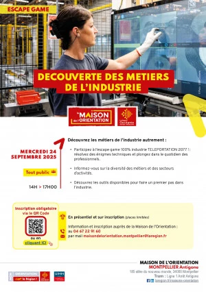 Affiche Découverte des métiers de l'industrie