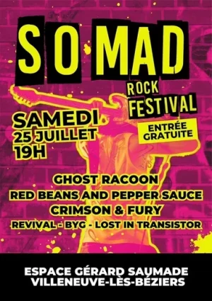 Affiche SO MAD ROCK Festival