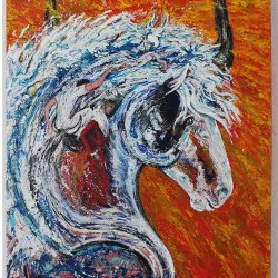 Nés de l'écume des vagues - Acrylique sur toile