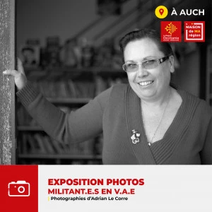 Affiche Exposition "Militant.e.s en VAE"