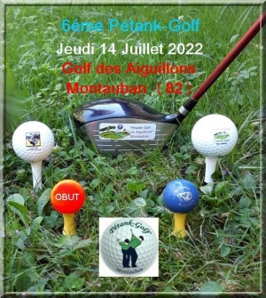 Affiche Compétition de Pétanque et Golf