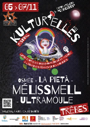 Affiche Festival Kultur'Elles #11 - Concerts ateliers expo