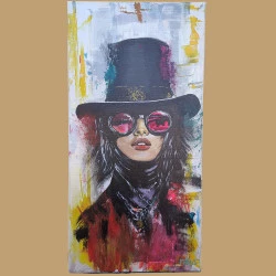 QUI ES TU ? - ACRYLIQUE 80X40 - NKAS 