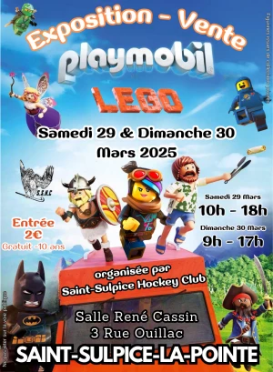 Affiche Exposition Playmobil et Lego