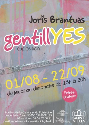 Affiche Exposition gentillYES par Joris Brantuas