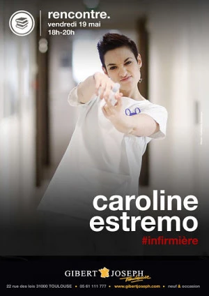 Affiche Rencontre avec la Toulousaine Caroline Estremo pour "#Infirmière" vendredi 19 mai chez Gibert Joseph Musique