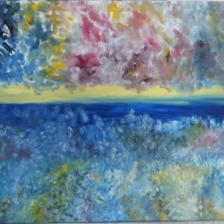 Alcôve - huile sur toile, brosse et couteau 134x146 - R.M. Rose et Guid'Arts 