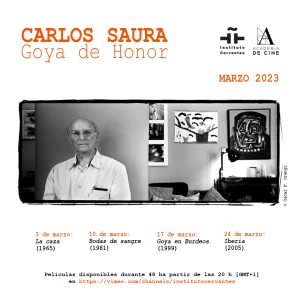 Affiche Hommage à Carlos Saura en ligne