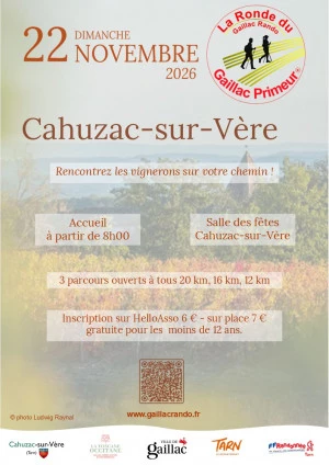 Affiche 27ème édition Ronde du Gaillac Primeur®