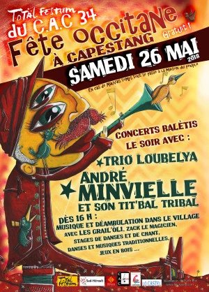Affiche Fête Occitane : Total Festum à Capestang / Fèsta Occitana : Total Festum a Capestanh