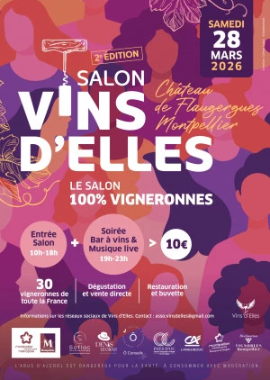 Affiche Salon Vins d'Elles 2026