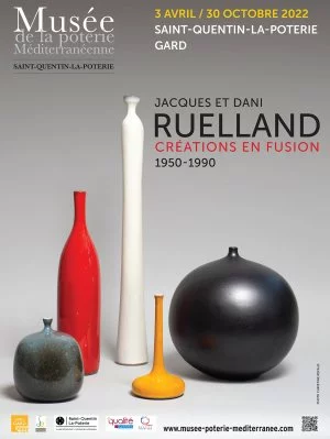 Affiche Exposition Jacques et Dani Ruelland, créations en fusion