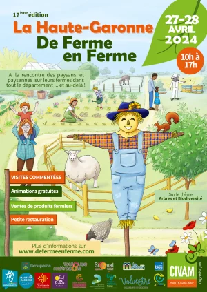 Affiche La Haute-Garonne De Ferme en Ferme - 17e édition !