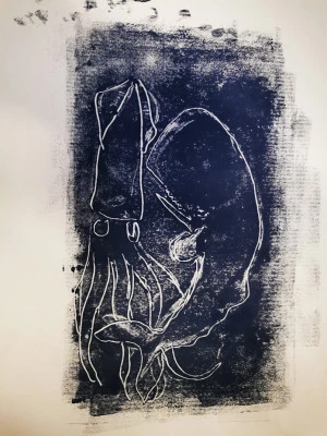 Affiche LES ATELIERS ENFANTS : Gravures de motifs marins