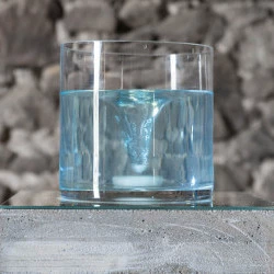 Cartharsis 2 - Béton, Verre, Papier Hydrosoluble & Eau 60 x 30 x 30 cm 2017 - Fabrice Leroux 