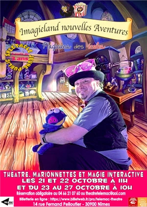 Affiche IMAGIELAND NOUVELLES AVENTURES Spectacle Jeune Public pour les 3-6 ans