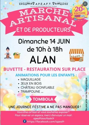 Affiche 20ème marché artisanal et de producteurs