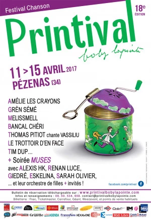 Affiche Festival Printival Boby Lapointe