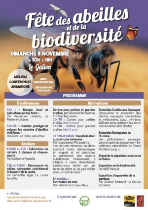 Affiche Fête des Abeilles et de la Biodiversité